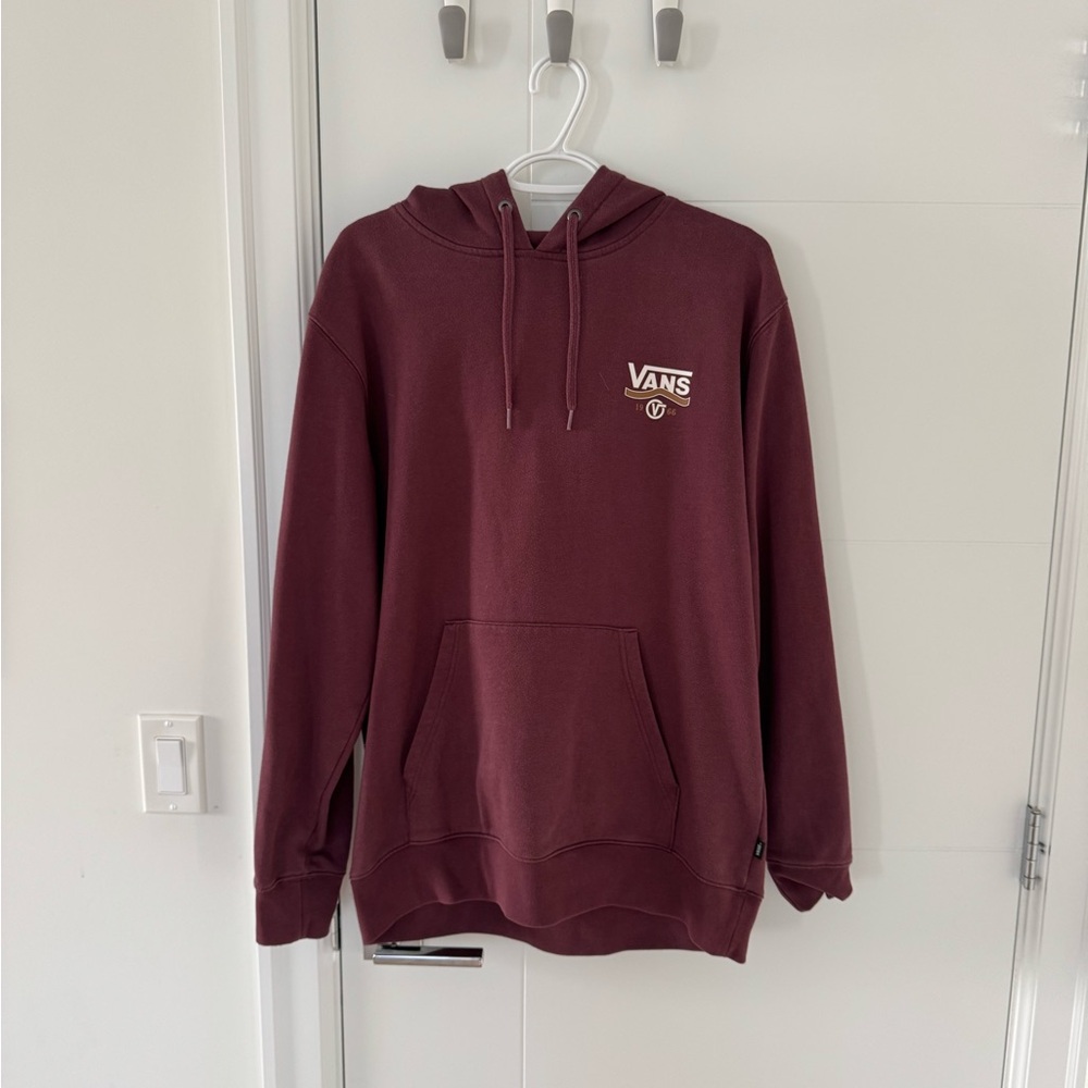 Vans Men's hoodie in burgundy